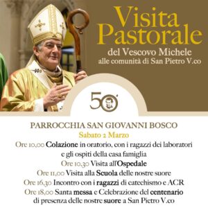 VISITA PASTORALE DEL VESCOVO MICHELE 
Dopo aver concluso la prima giornata della santa visita, con il cuore ricolmo di g