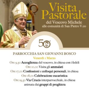 VISITA PASTORALE 
Pronti ad accogliere domattina il nostro vescovo? Ci vediamo domattina alle 9,30 #inchiesa! Alle 18,00